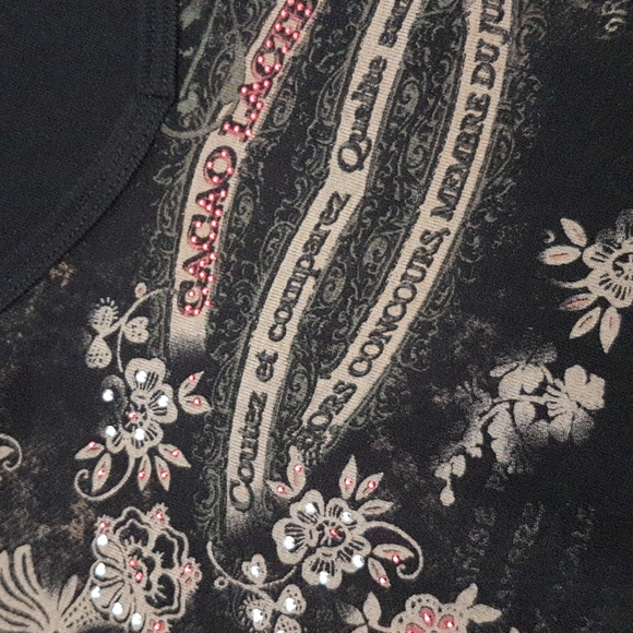 Susan Lawrence Petite Cap Sleeve Shirt - Picture 2 of 4